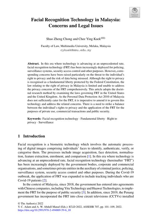 cfg legal in malaysia|Facial Recognition Technology in Malaysia: Concerns and Legal .